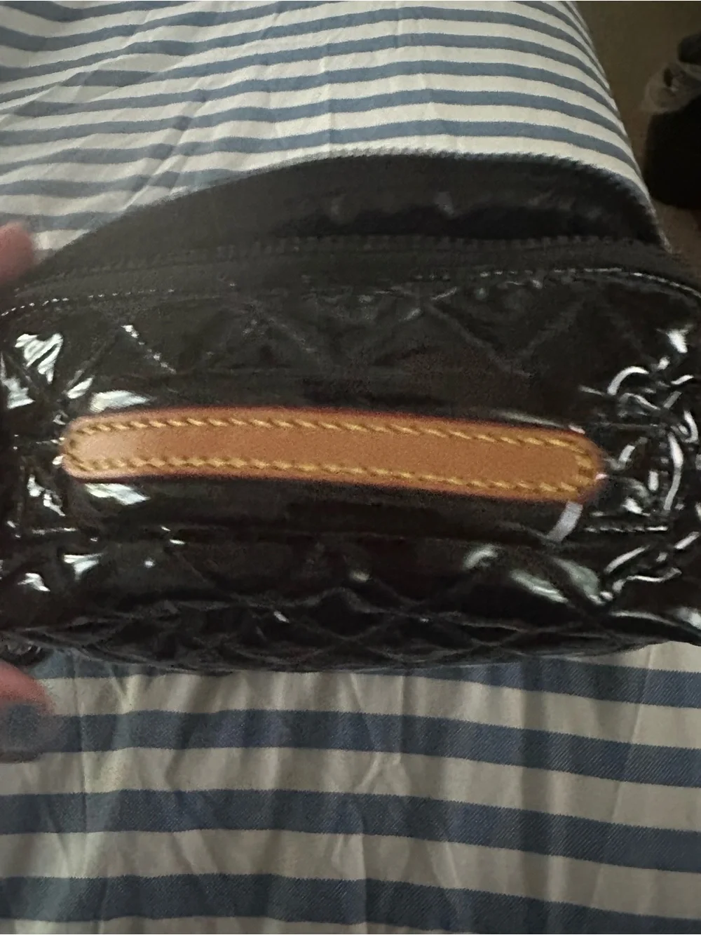 Black Lacquer Metro Accordion Cosmetic case